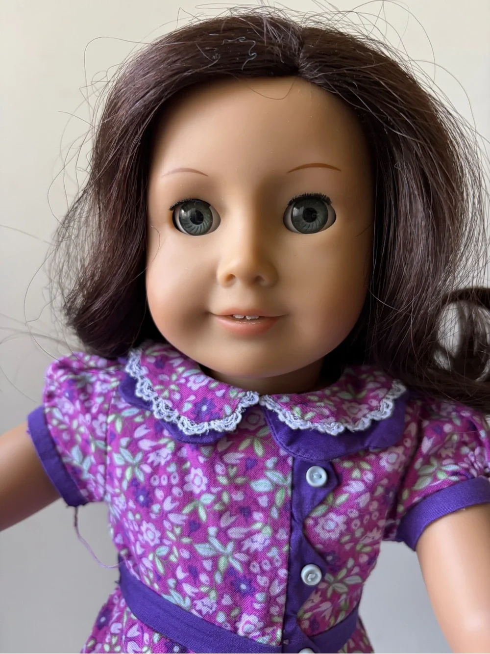 American Girl doll Ruthie with partial meet and accessories arms stained